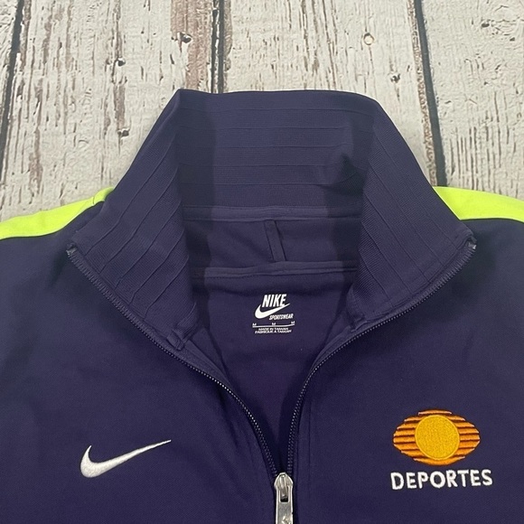 Desportes Blue Nike Zip Up Running Soccer Track Jacket - Picture 3 of 8